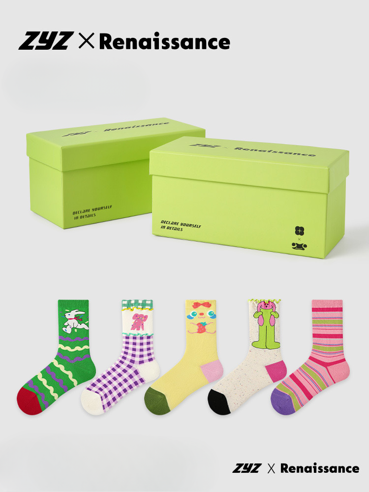 ZYZ X Renaissance Socks Box - 5 packs