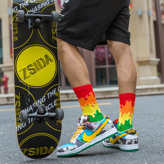 Rainbow Towel Socks