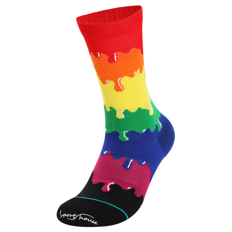 Rainbow Towel Socks