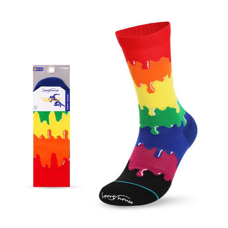 Rainbow Towel Socks