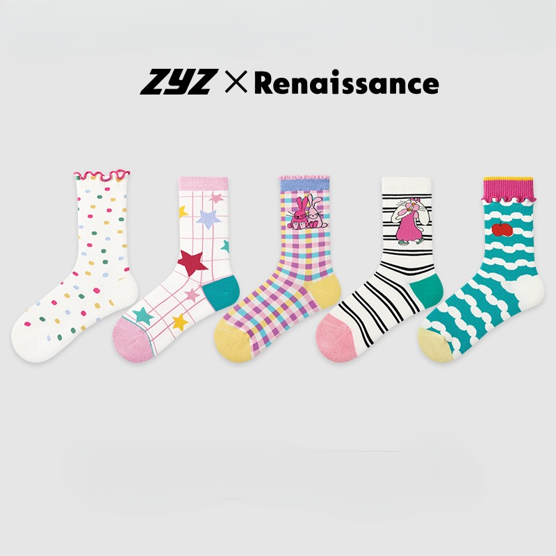 ZYZ X Renaissance Socks Box - 5 packs