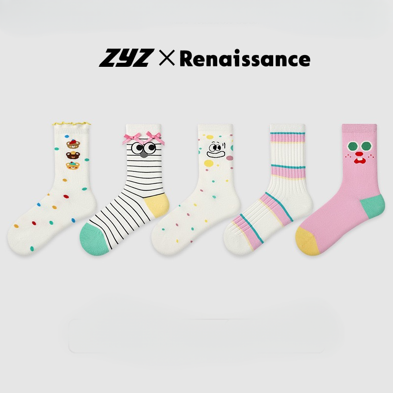 ZYZ X Renaissance Socks Box - 5 packs