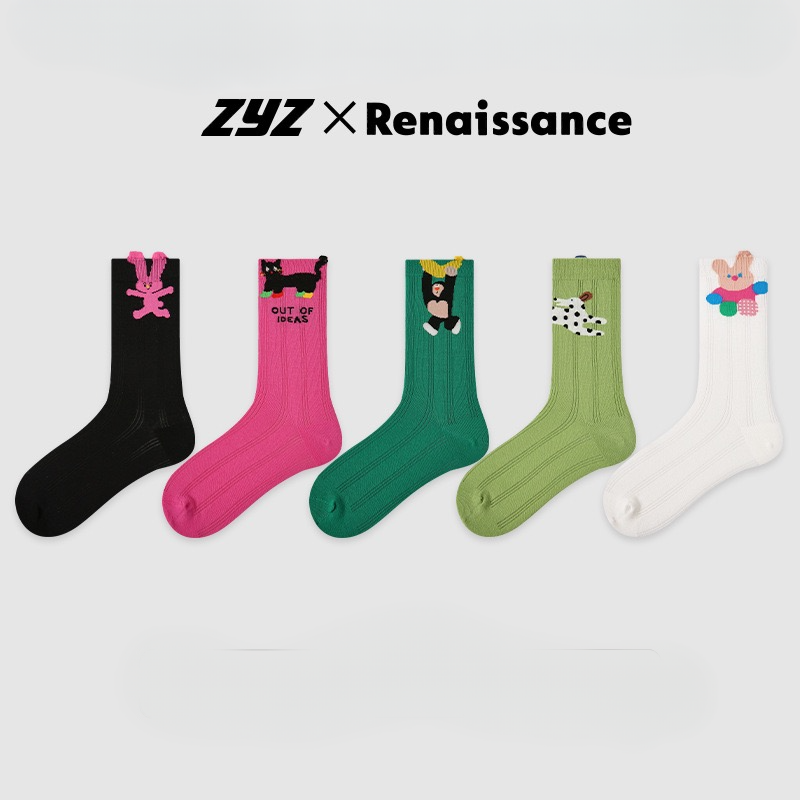 ZYZ X Renaissance Socks Box - 5 packs